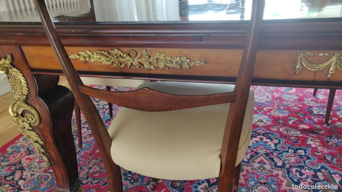 Antig&uuml;edades: GRAN MESA DE COMEDOR EXTENSIBLE ESTILO IMPERIO - Foto 4