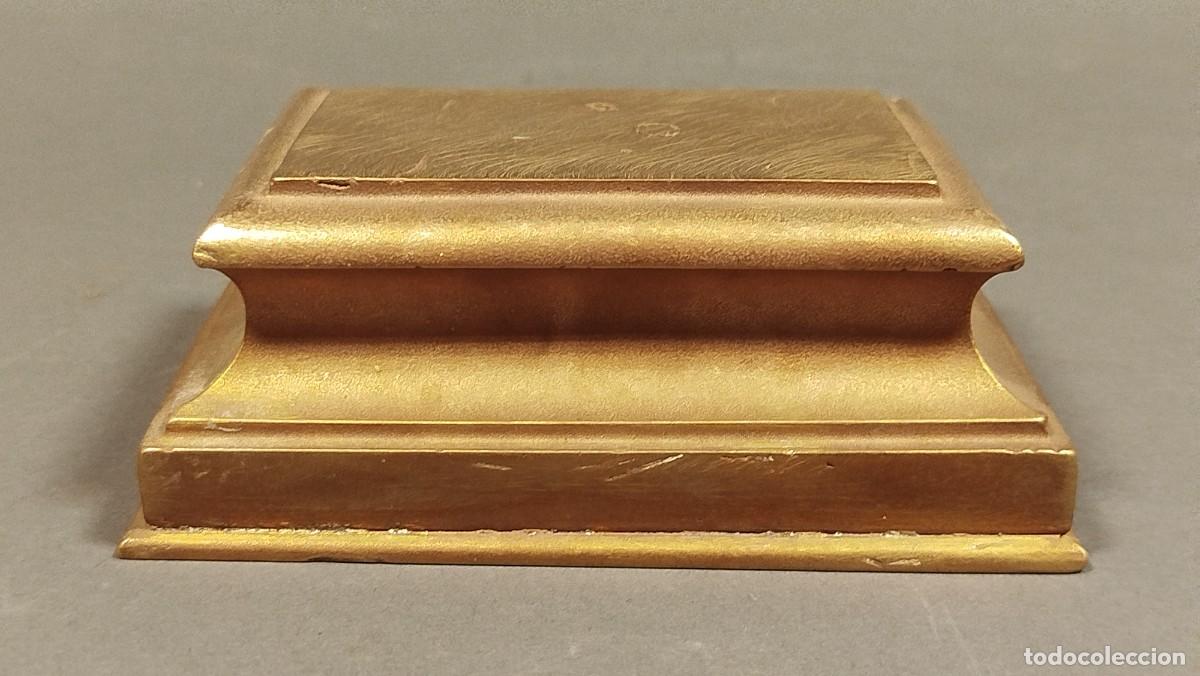 Antig&uuml;edades: BASE DE BRONCE RECTANGULAR - Foto 1