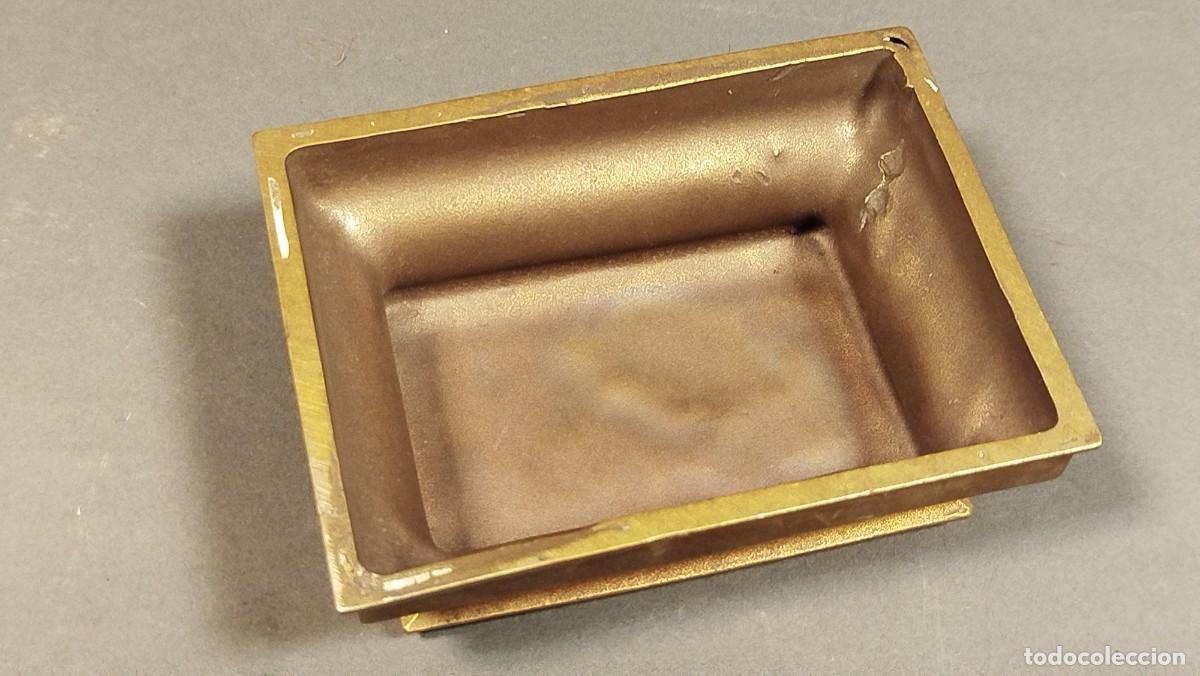 Antig&uuml;edades: BASE DE BRONCE RECTANGULAR - Foto 6