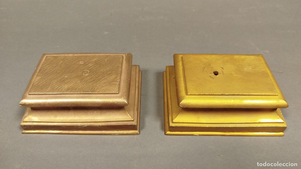 Antig&uuml;edades: BASE DE BRONCE RECTANGULAR - Foto 7