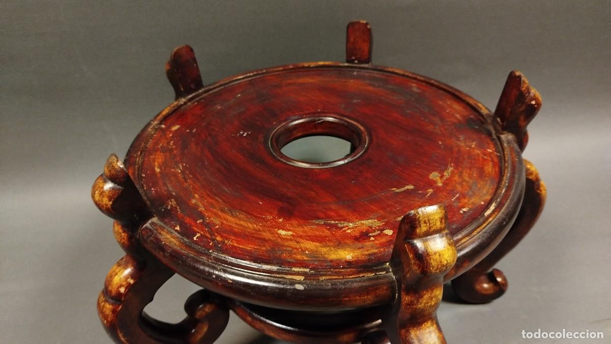 Antig&uuml;edades: PEANA CHINA PARA JARRON GRANDE - Foto 7