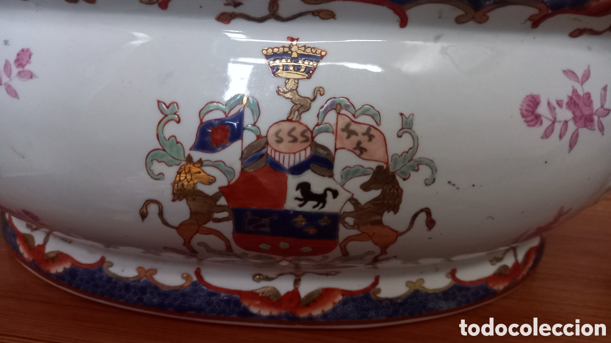 Antig&uuml;edades: Centro de mesa de Imari siglo XX - Foto 4