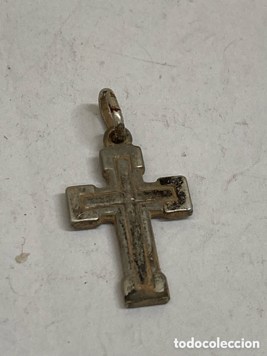 Antig&uuml;edades: Cruz de plata religiosa C339 - Foto 1