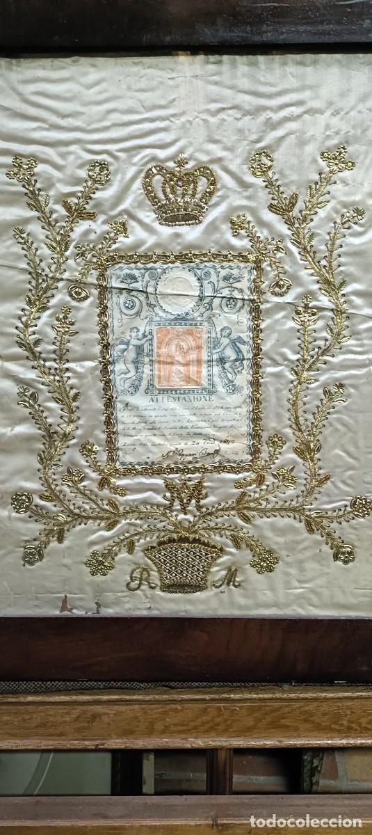 Antig&uuml;edades: Atesstazione, certificado papal 1812 - Foto 1