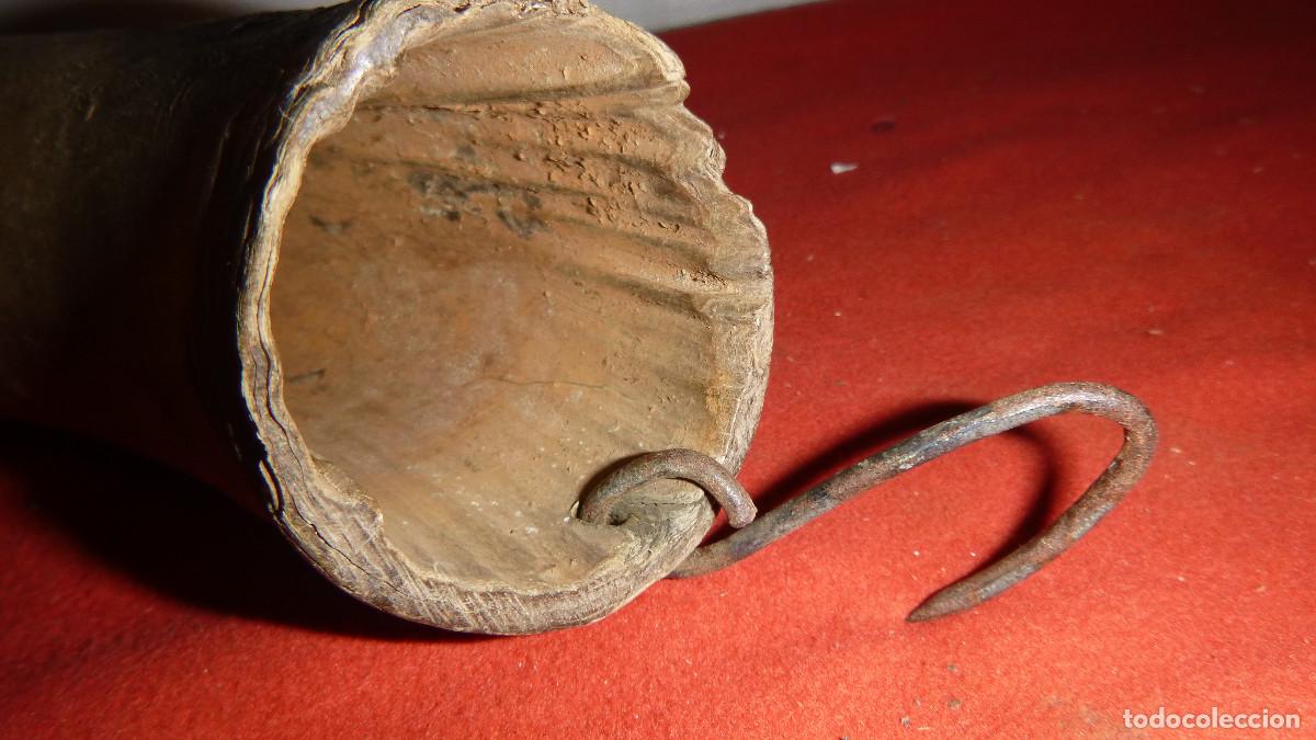 Antig&uuml;edades: CUERNA ASTA DE TORO PARA LLEVAR PIEDRA SEGADOR - Foto 2