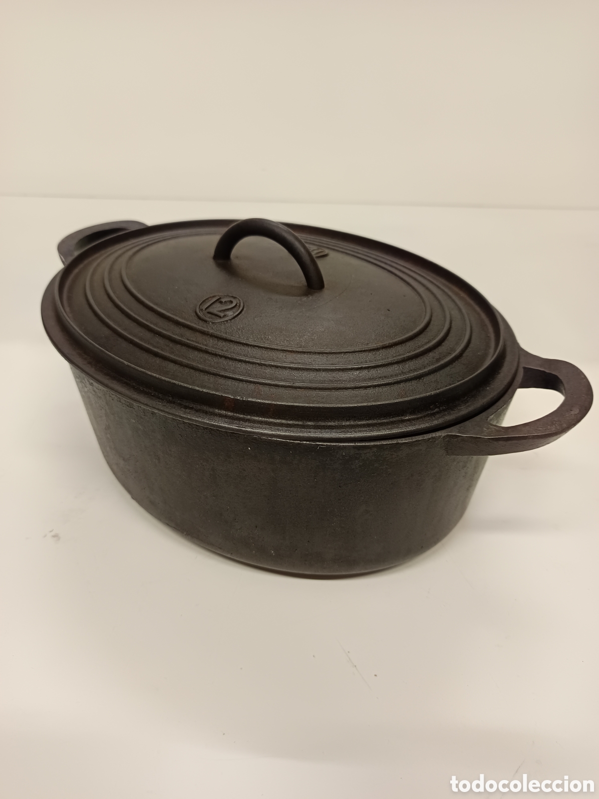 Antig&uuml;edades: Antigua Olla cocotte hierro FB 12 - Foto 2