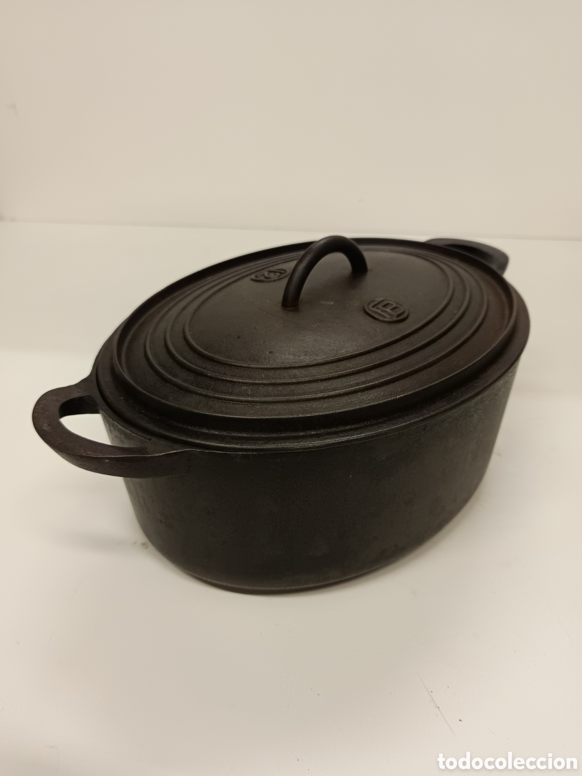 Antig&uuml;edades: Antigua Olla cocotte hierro FB 12 - Foto 1