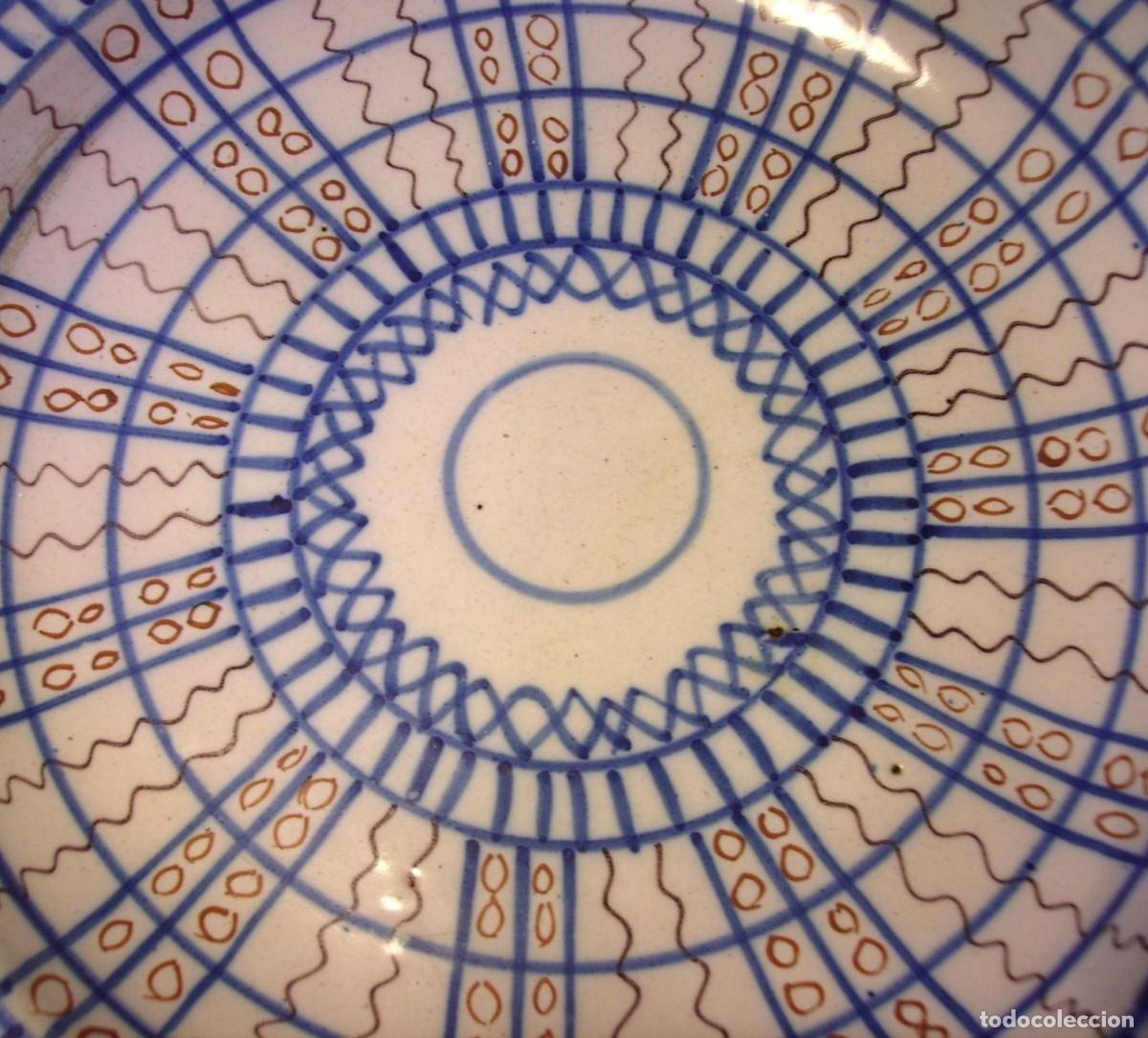 Antig&uuml;edades: PLATO CER&Aacute;MICA DE MANISES XIX - Foto 6