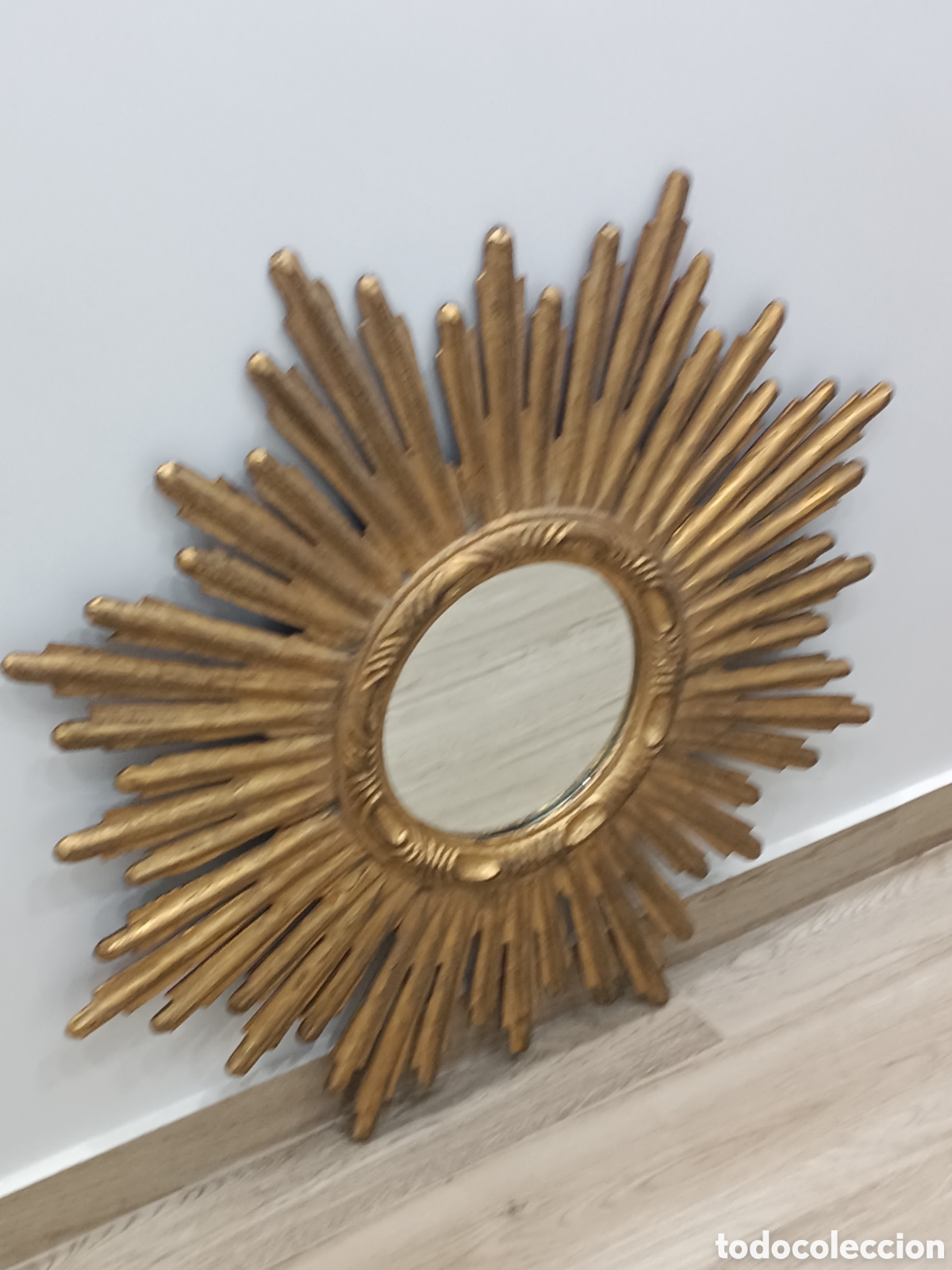 Antig&uuml;edades: ANTIGUO ESPEJO DE SOL EN MADERA - Foto 10