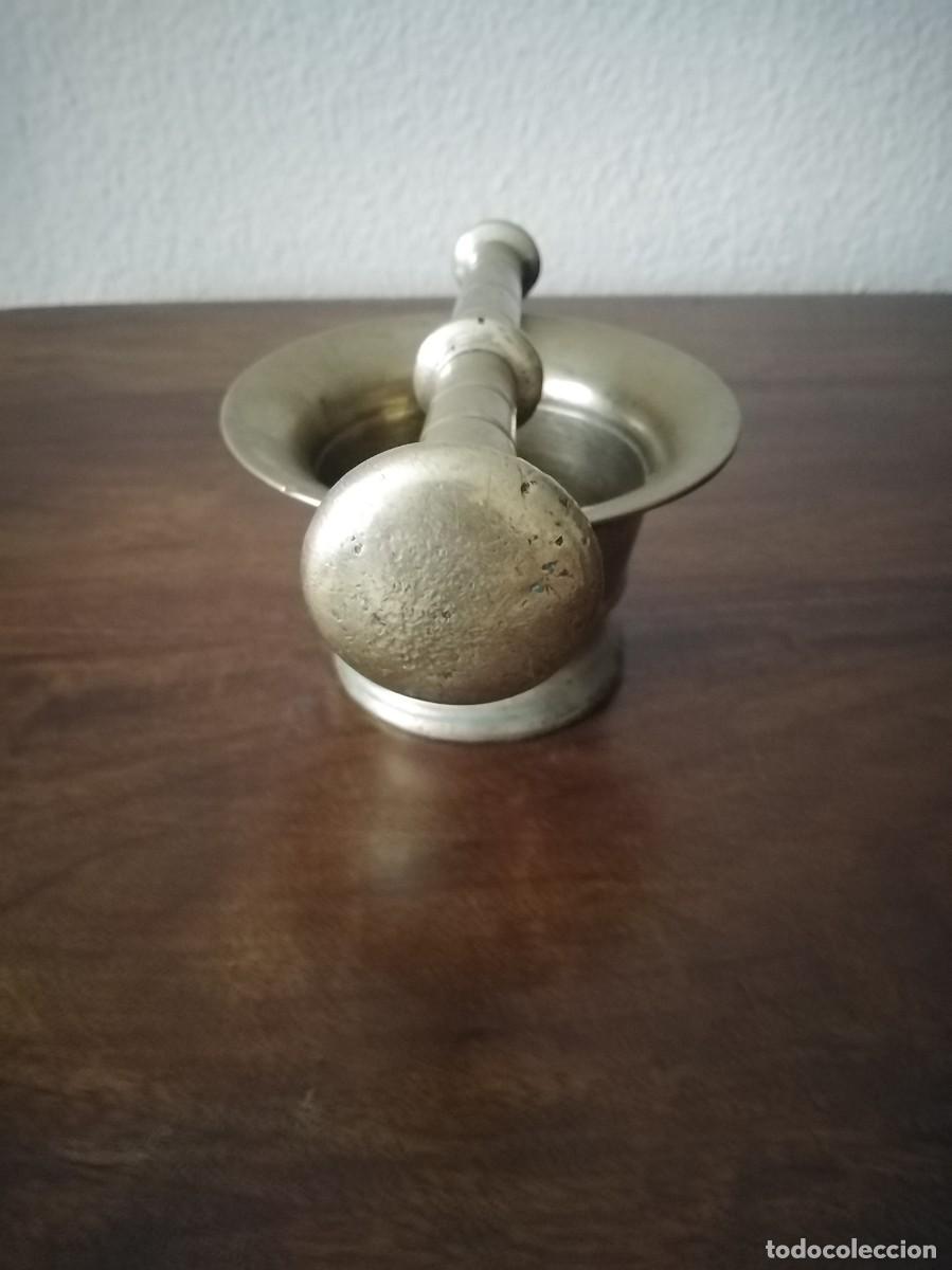 Antig&uuml;edades: Antiguo Almirez mortero con gran maza. - Foto 2