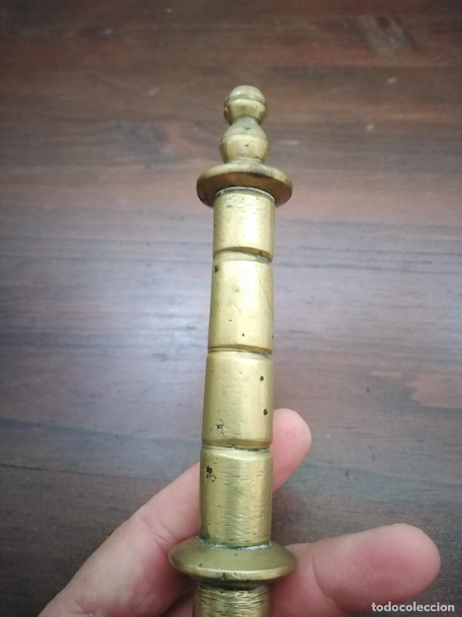 Antig&uuml;edades: Antiguo Almirez mortero con gran maza. - Foto 5