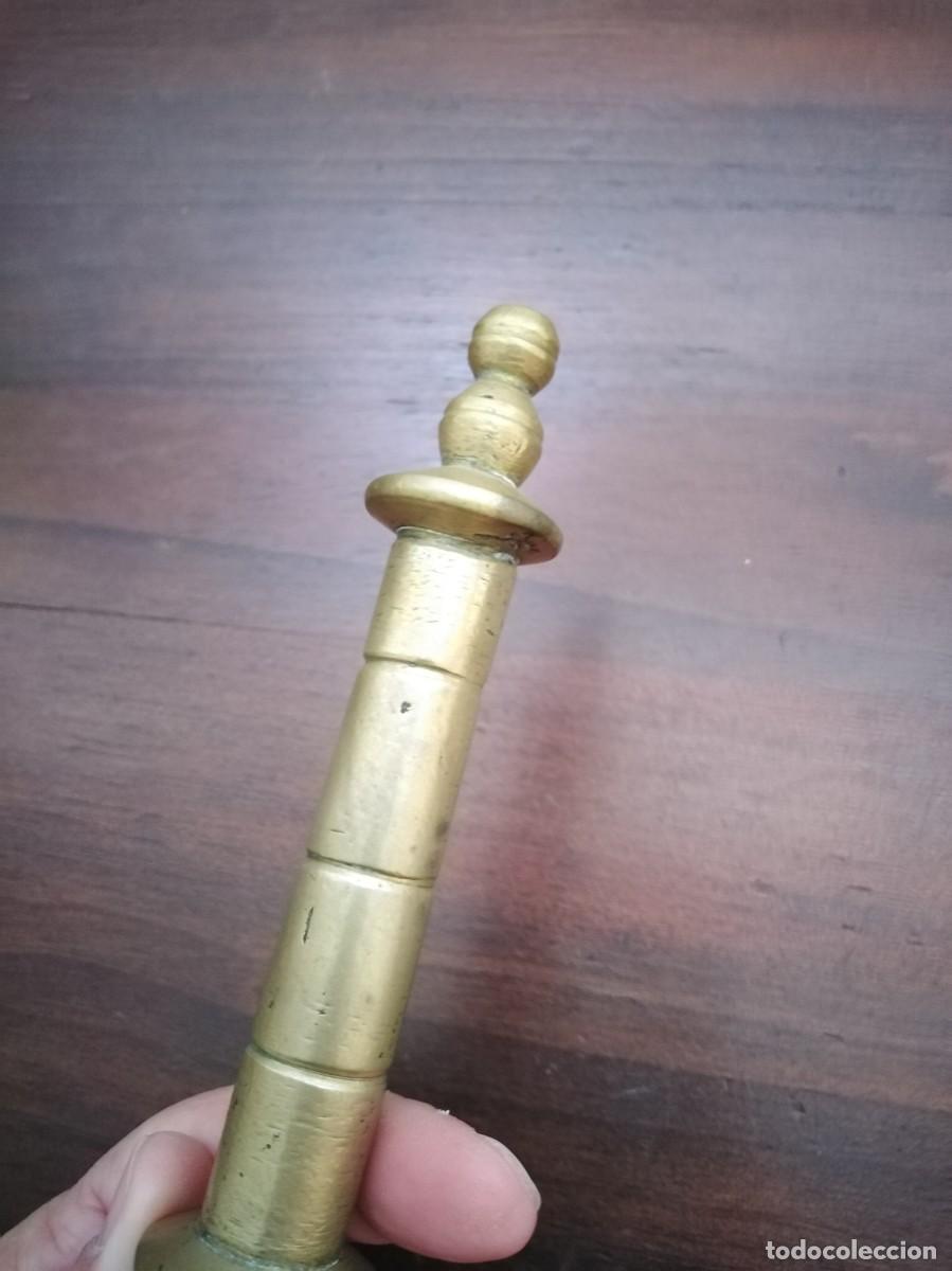 Antig&uuml;edades: Antiguo Almirez mortero con gran maza. - Foto 7