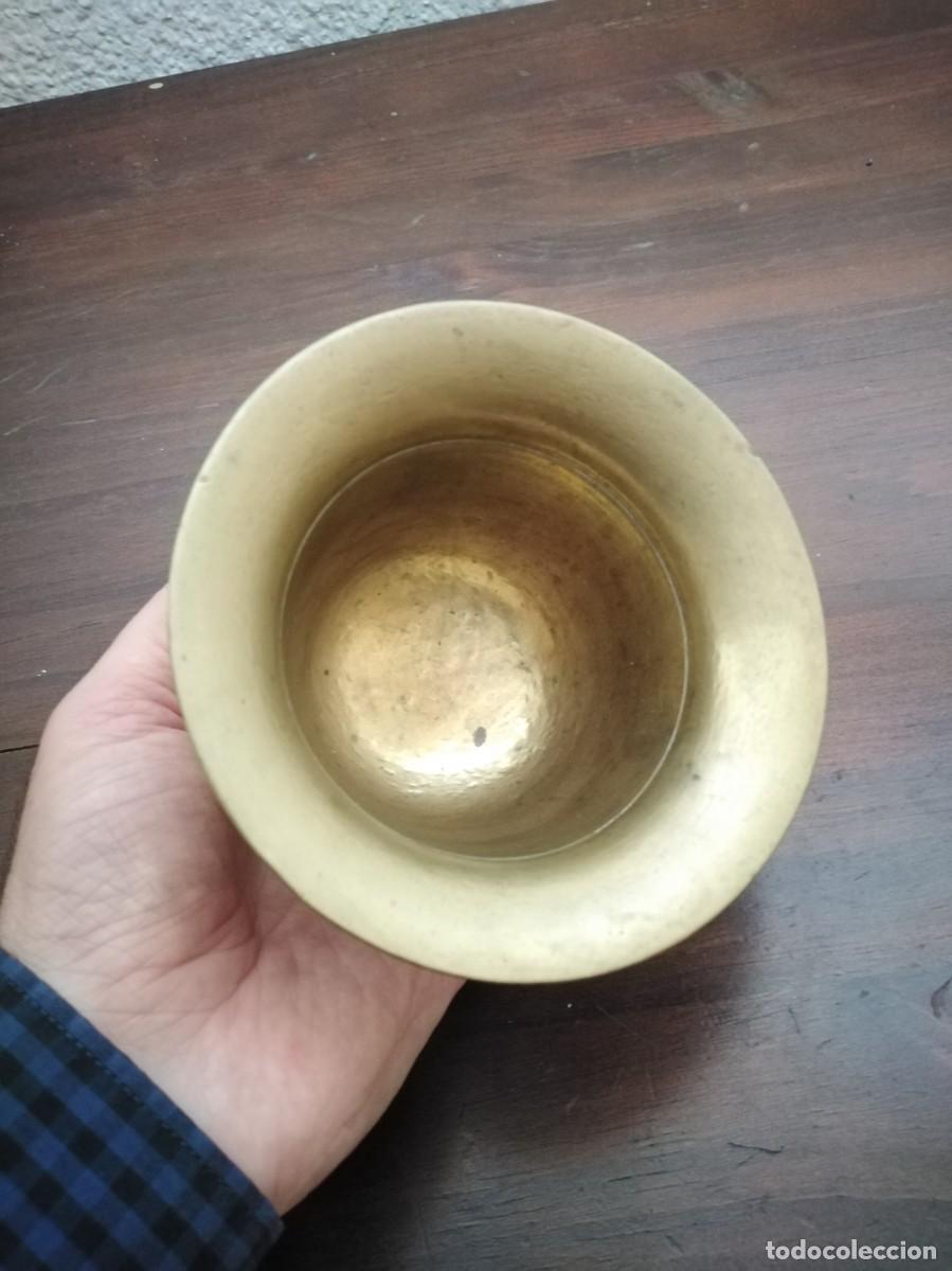 Antig&uuml;edades: Antiguo Almirez mortero con gran maza. - Foto 12