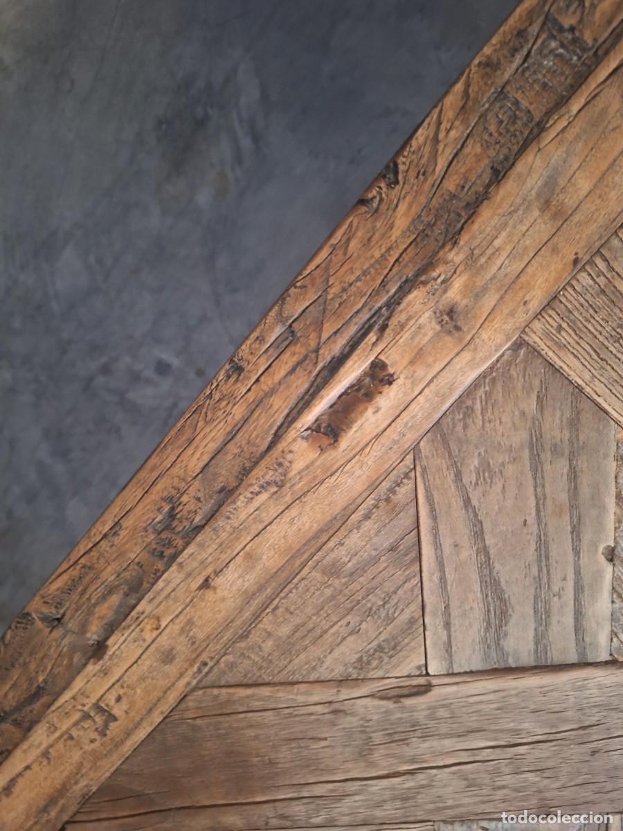 Antig&uuml;edades: Mesa baja rectangular de centro en metal y olmo macizo - Foto 19