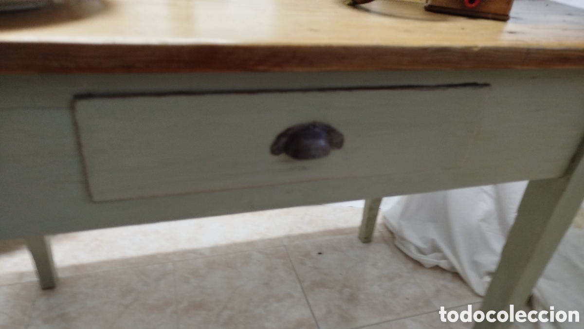 Antig&uuml;edades: Mesa tocinera de cocina - Foto 7
