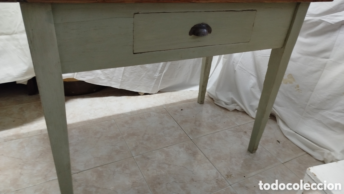 Antig&uuml;edades: Mesa tocinera de cocina - Foto 9