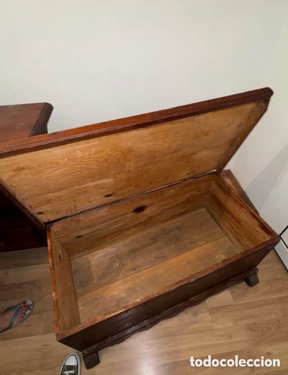Antig&uuml;edades: Ba&uacute;l Antiguo De 200 A&ntilde;os - Foto 3