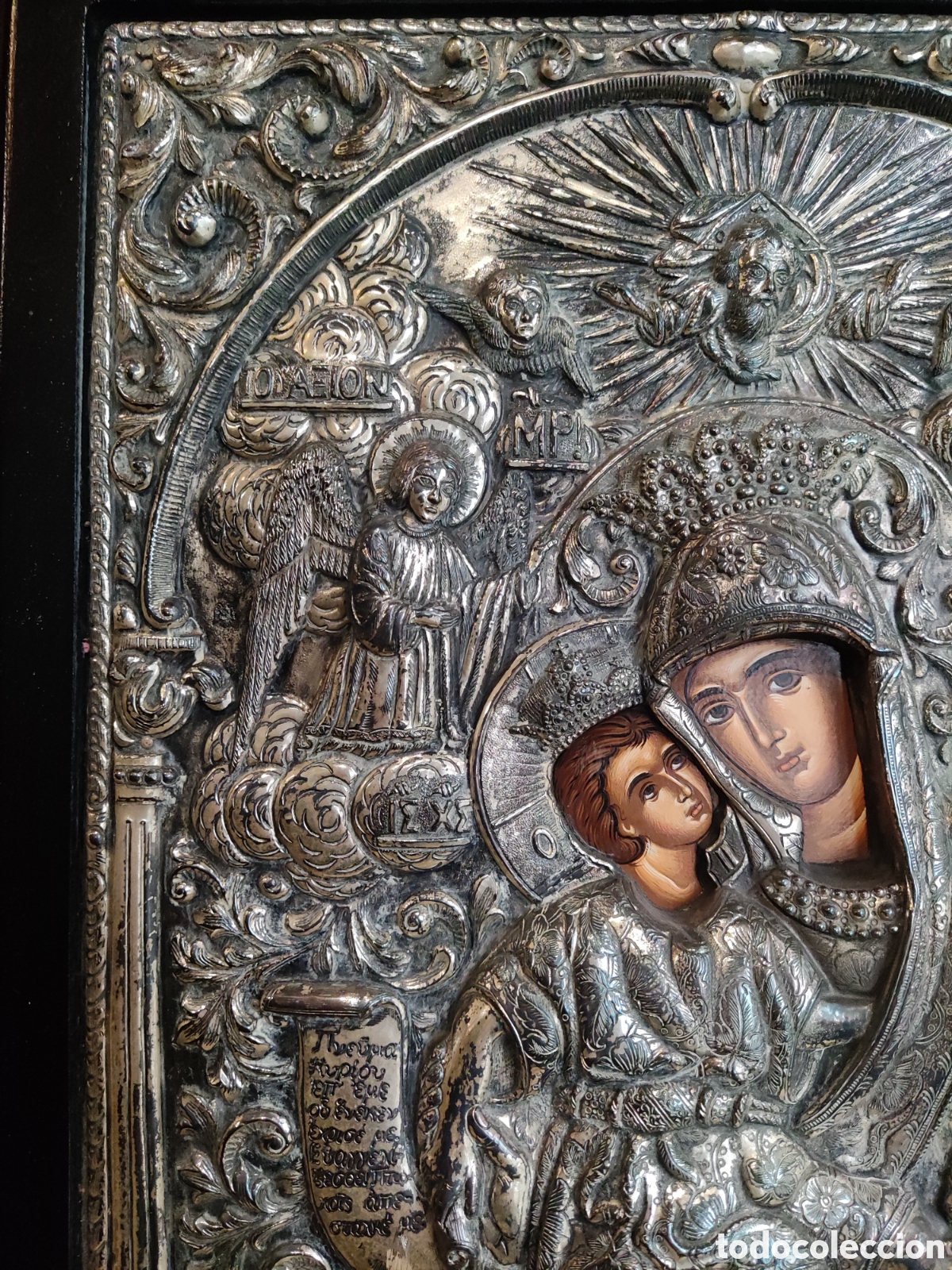 Antig&uuml;edades: ESPECTACULAR ICONO EN PLATA 925 - Foto 5