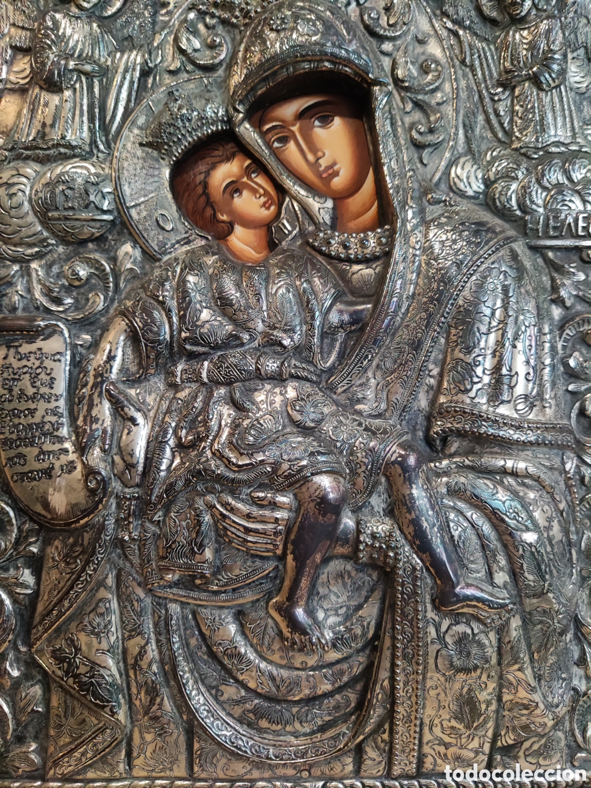 Antig&uuml;edades: ESPECTACULAR ICONO EN PLATA 925 - Foto 8