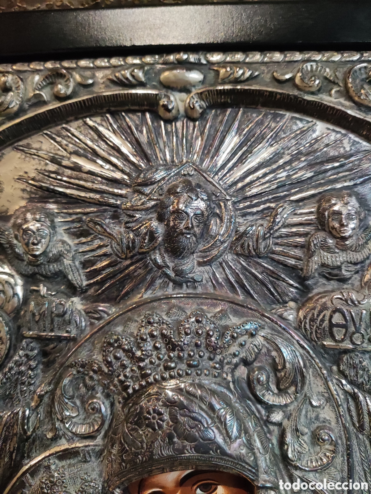 Antig&uuml;edades: ESPECTACULAR ICONO EN PLATA 925 - Foto 10