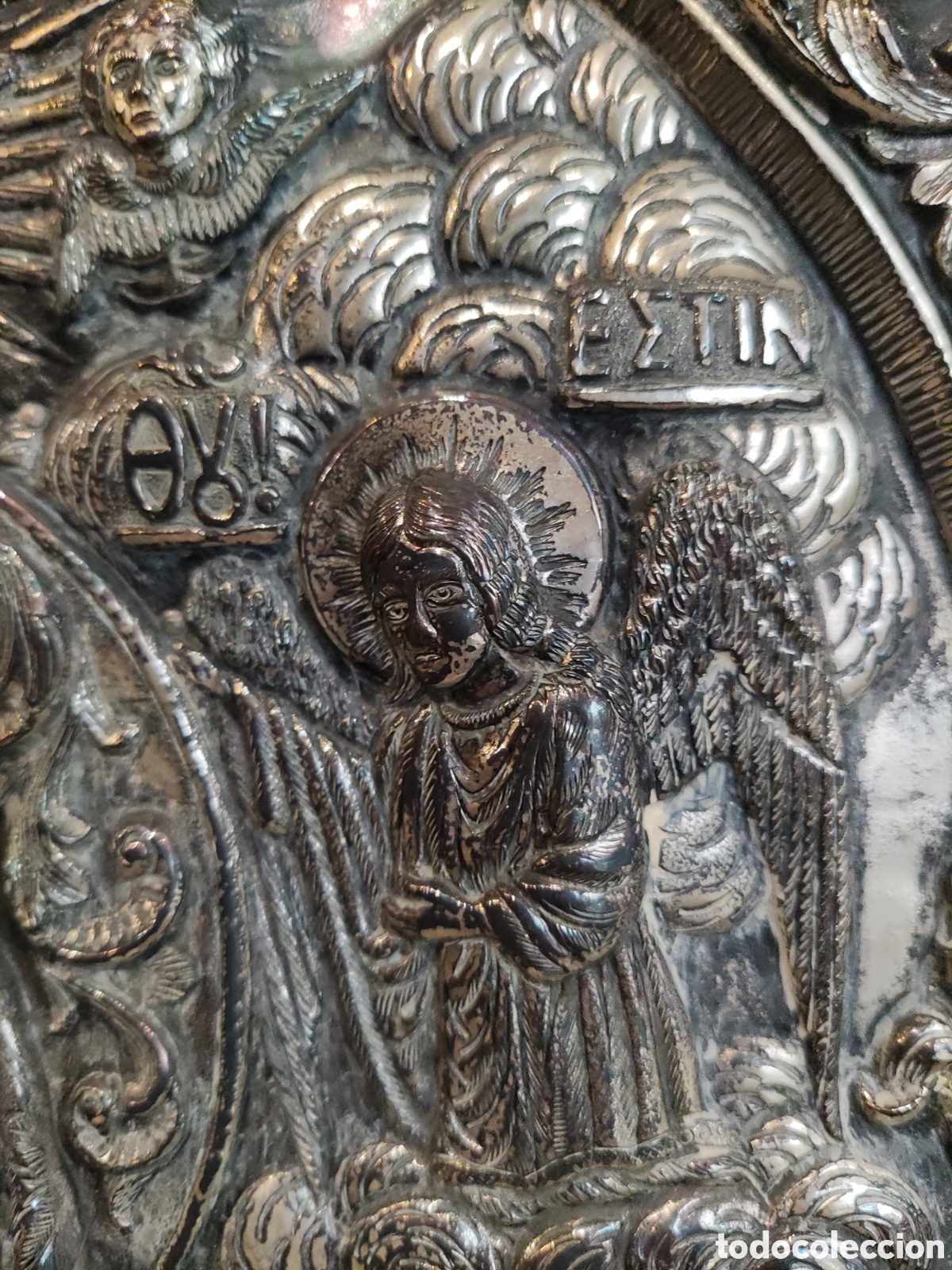 Antig&uuml;edades: ESPECTACULAR ICONO EN PLATA 925 - Foto 11