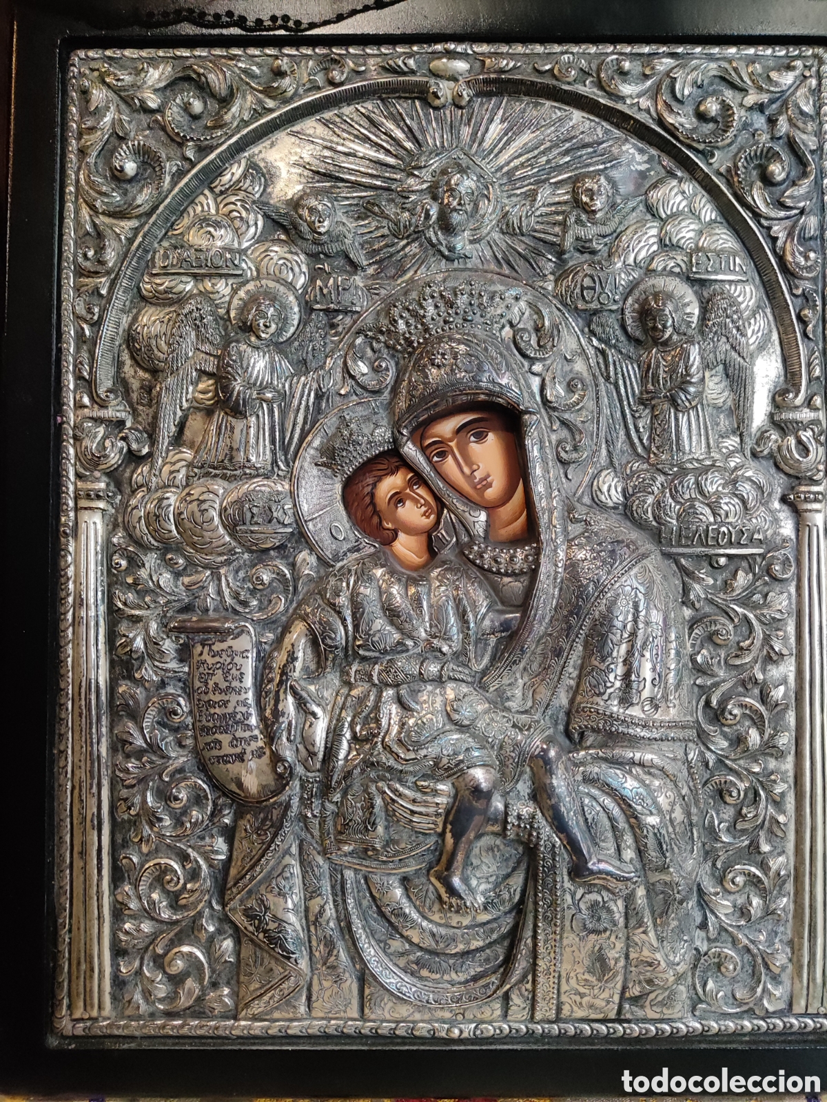 Antig&uuml;edades: ESPECTACULAR ICONO EN PLATA 925 - Foto 1