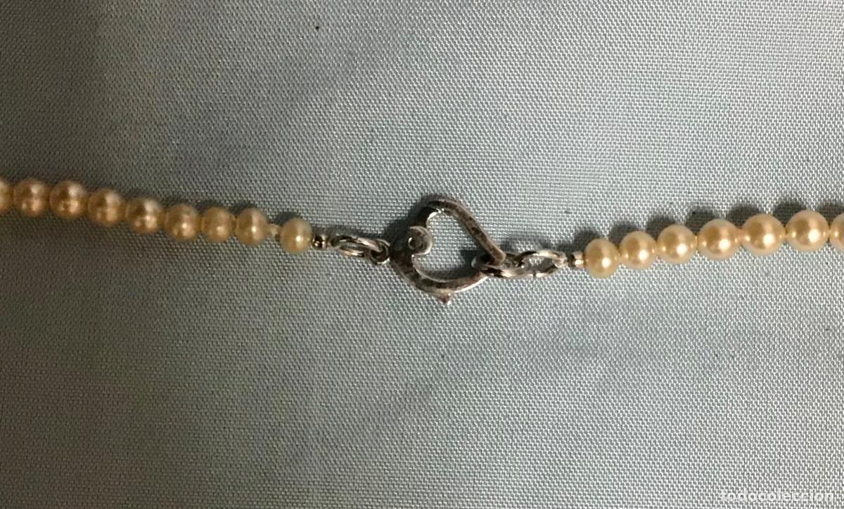 Antig&uuml;edades: COLLAR DE PERLAS Y CIERRE DE PLATA - Foto 2