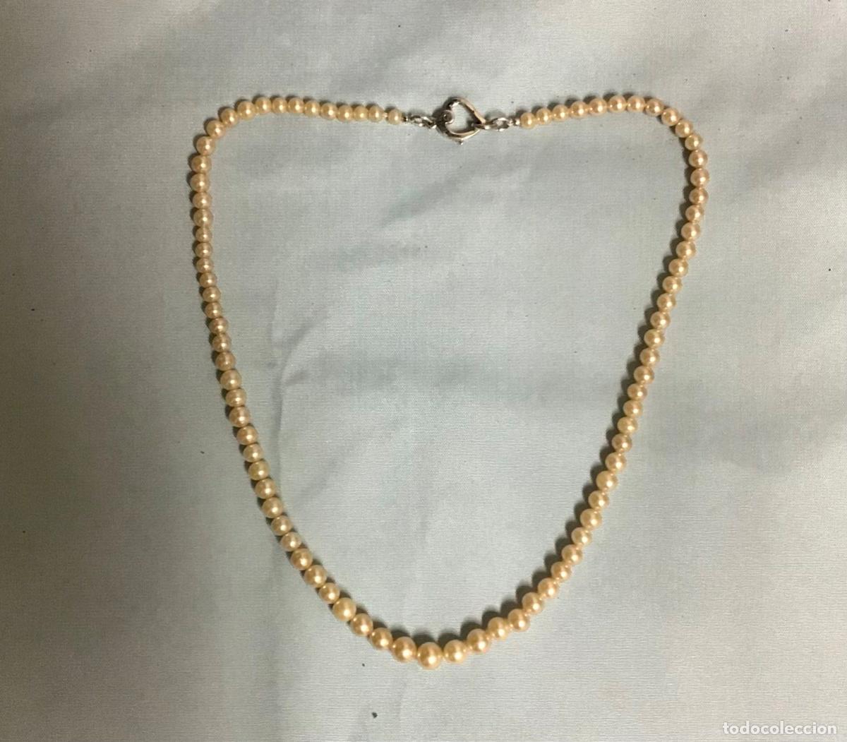 Antig&uuml;edades: COLLAR DE PERLAS Y CIERRE DE PLATA - Foto 1