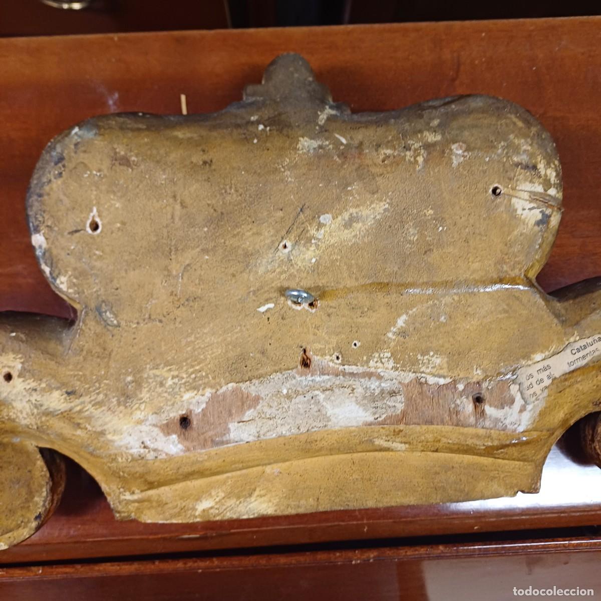Antig&uuml;edades: Copete madera pan de oro - Foto 5
