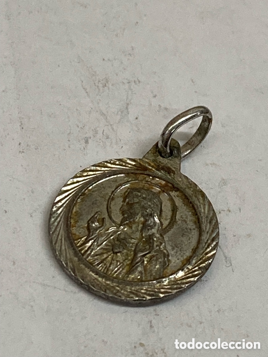 Antig&uuml;edades: Medalla de plateada religiosa C340 - Foto 2