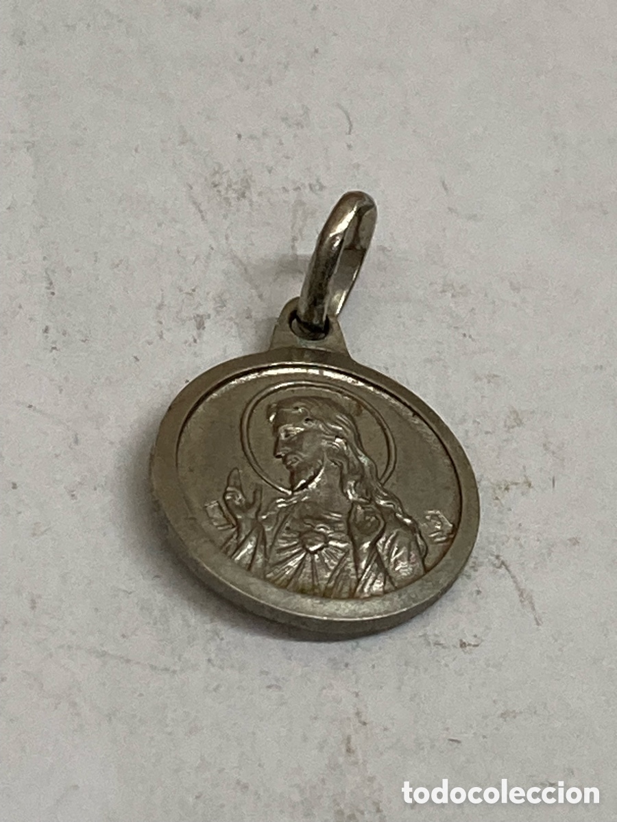 Antig&uuml;edades: Medalla de plateada religiosa C340 - Foto 2
