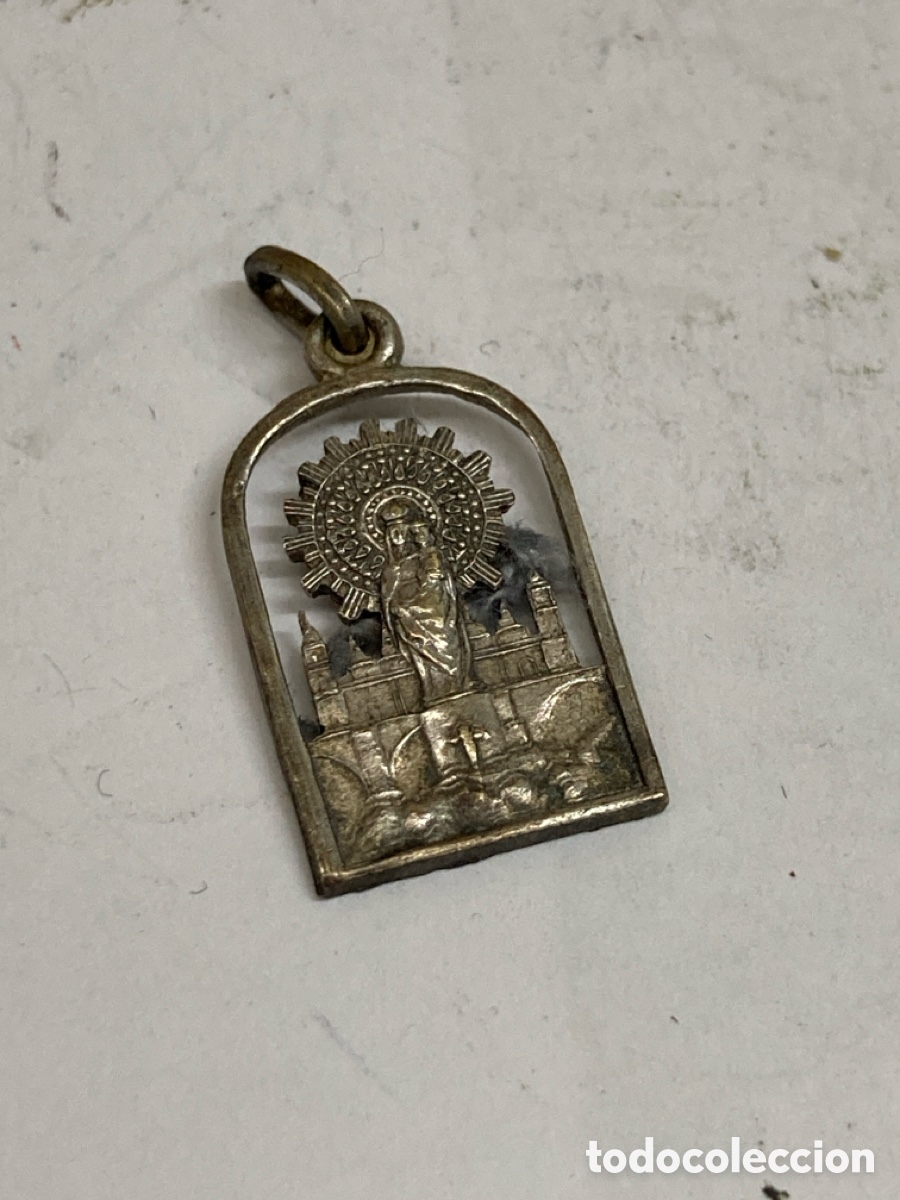 Antig&uuml;edades: Medalla de plateada religiosa C340 - Foto 1