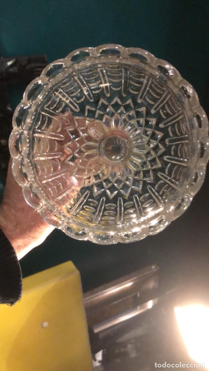 Antig&uuml;edades: Frutero antiguo de cristal vidrio - Foto 1