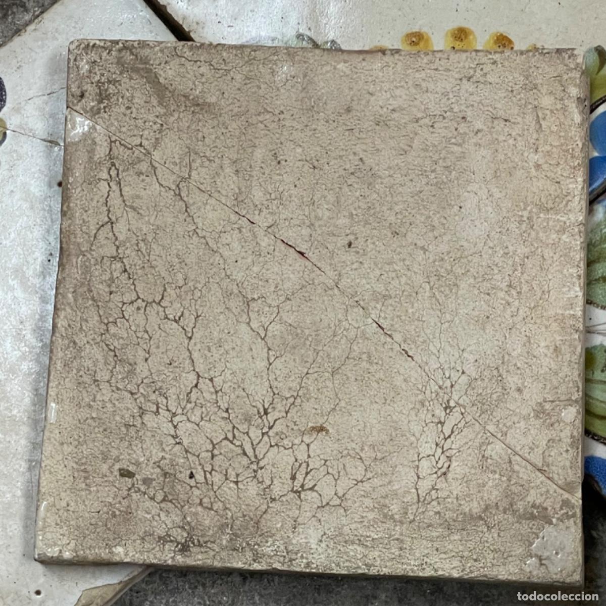 Antig&uuml;edades: Cuadro de 4 Azulejos - Manises S.XIX - Foto 6