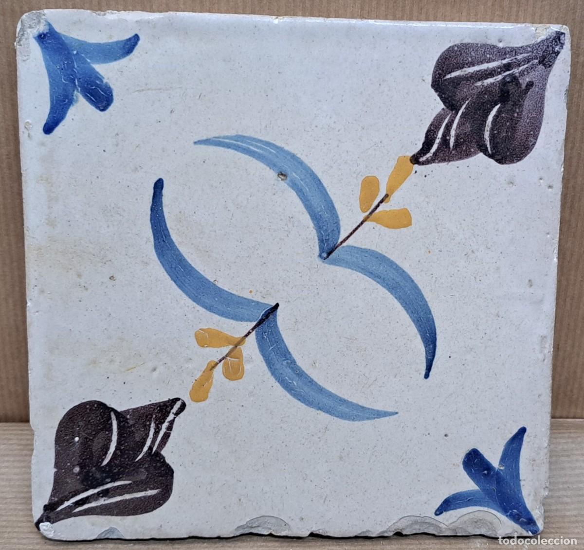Antig&uuml;edades: Azulejo catal&aacute;n del siglo XVIII - Foto 2