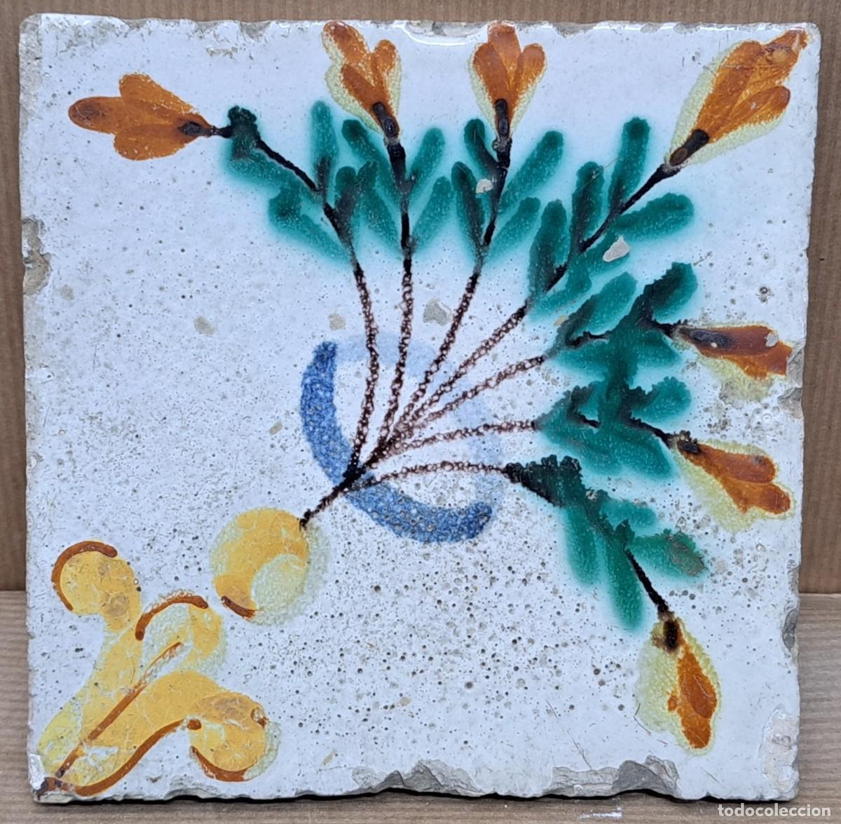Antig&uuml;edades: Azulejo catal&aacute;n del siglo XIX - Foto 1