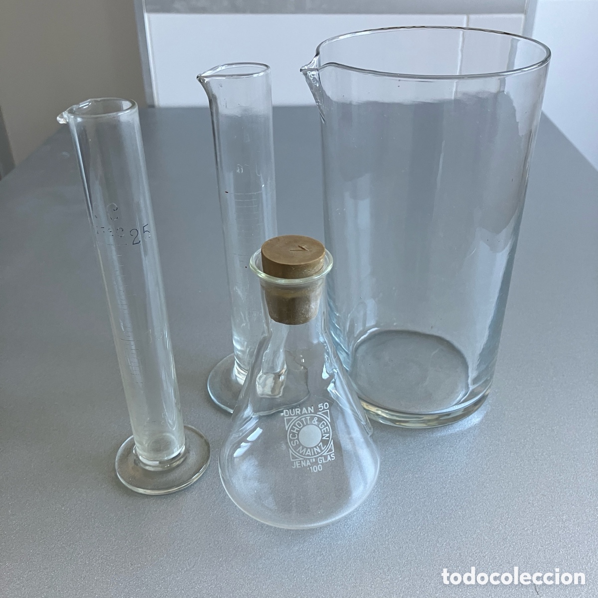 Antig&uuml;edades: Cristal de Laboratorio - Probetas - Matraz - Foto 2