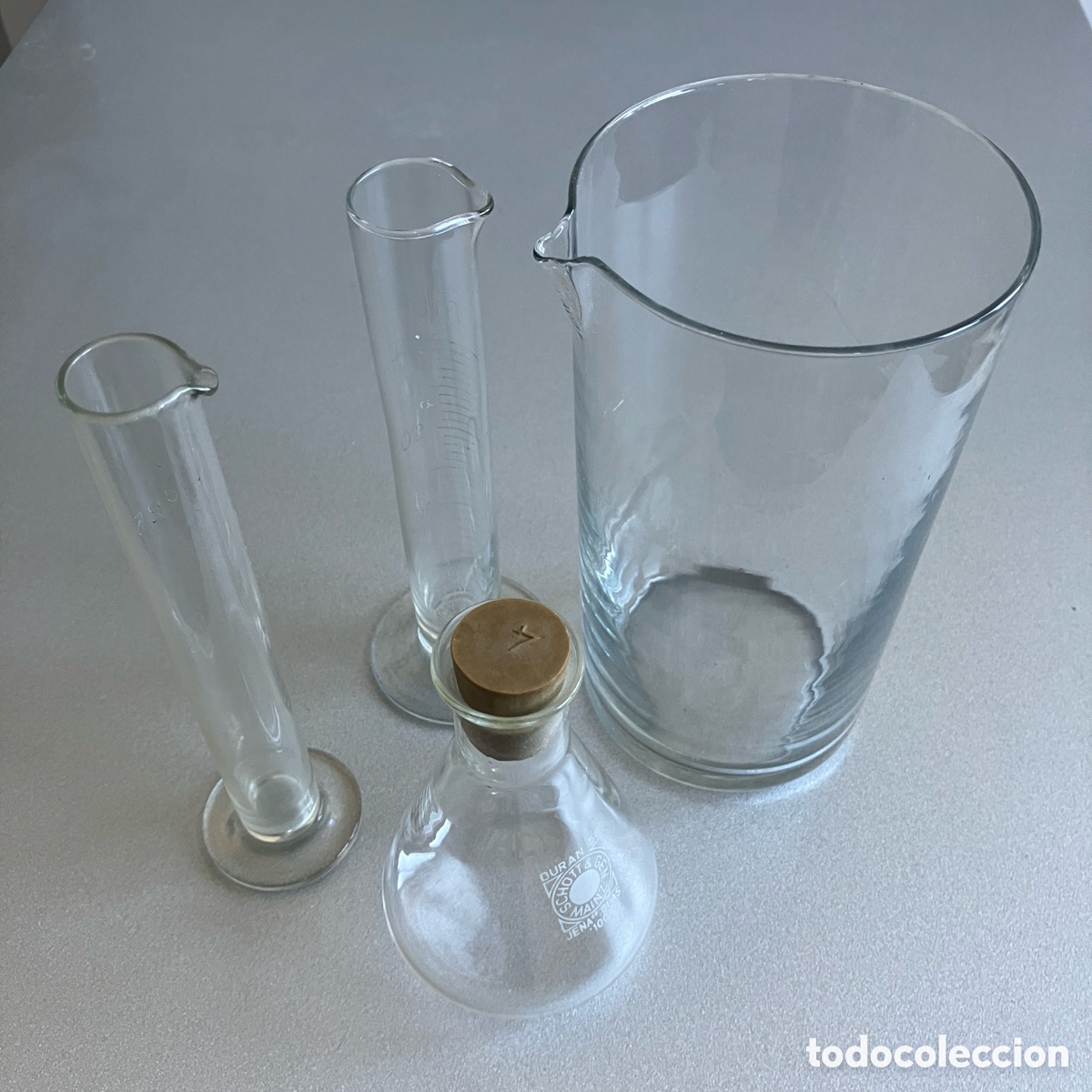 Antig&uuml;edades: Cristal de Laboratorio - Probetas - Matraz - Foto 3