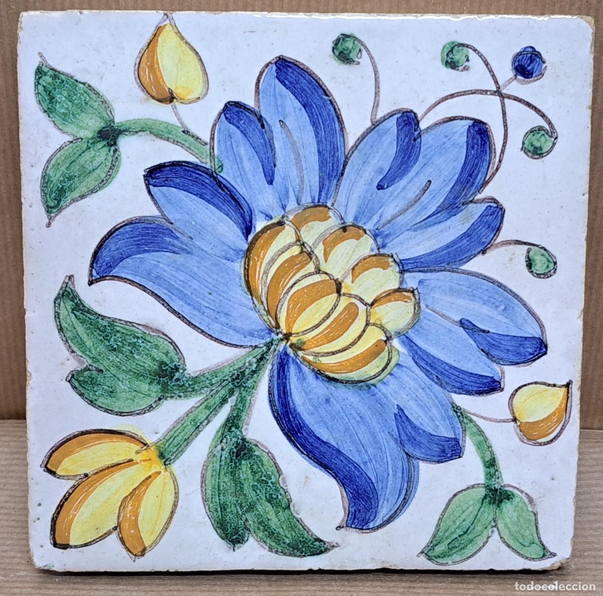 Antig&uuml;edades: Azulejo Valenciano del siglo XVIII - Foto 2