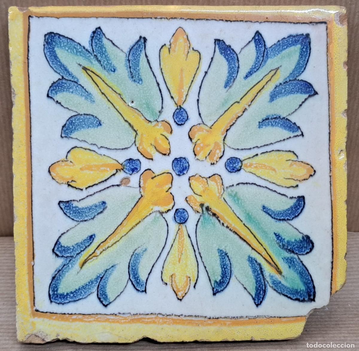 Antig&uuml;edades: Azulejo Valenciano del siglo XVIII - Foto 1
