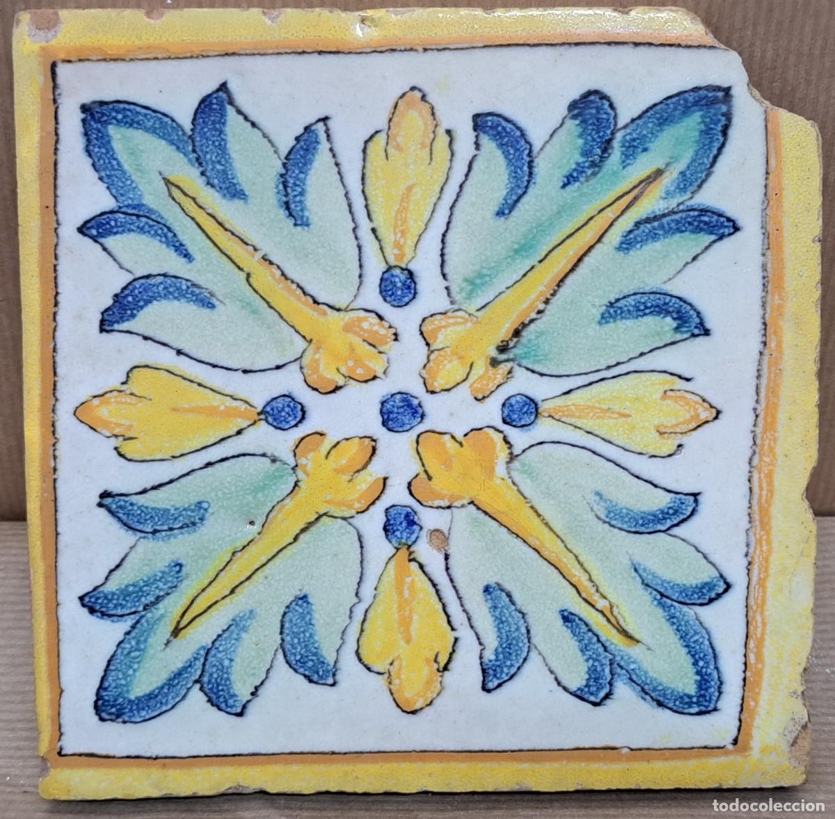 Antig&uuml;edades: Azulejo Valenciano del siglo XVIII - Foto 2