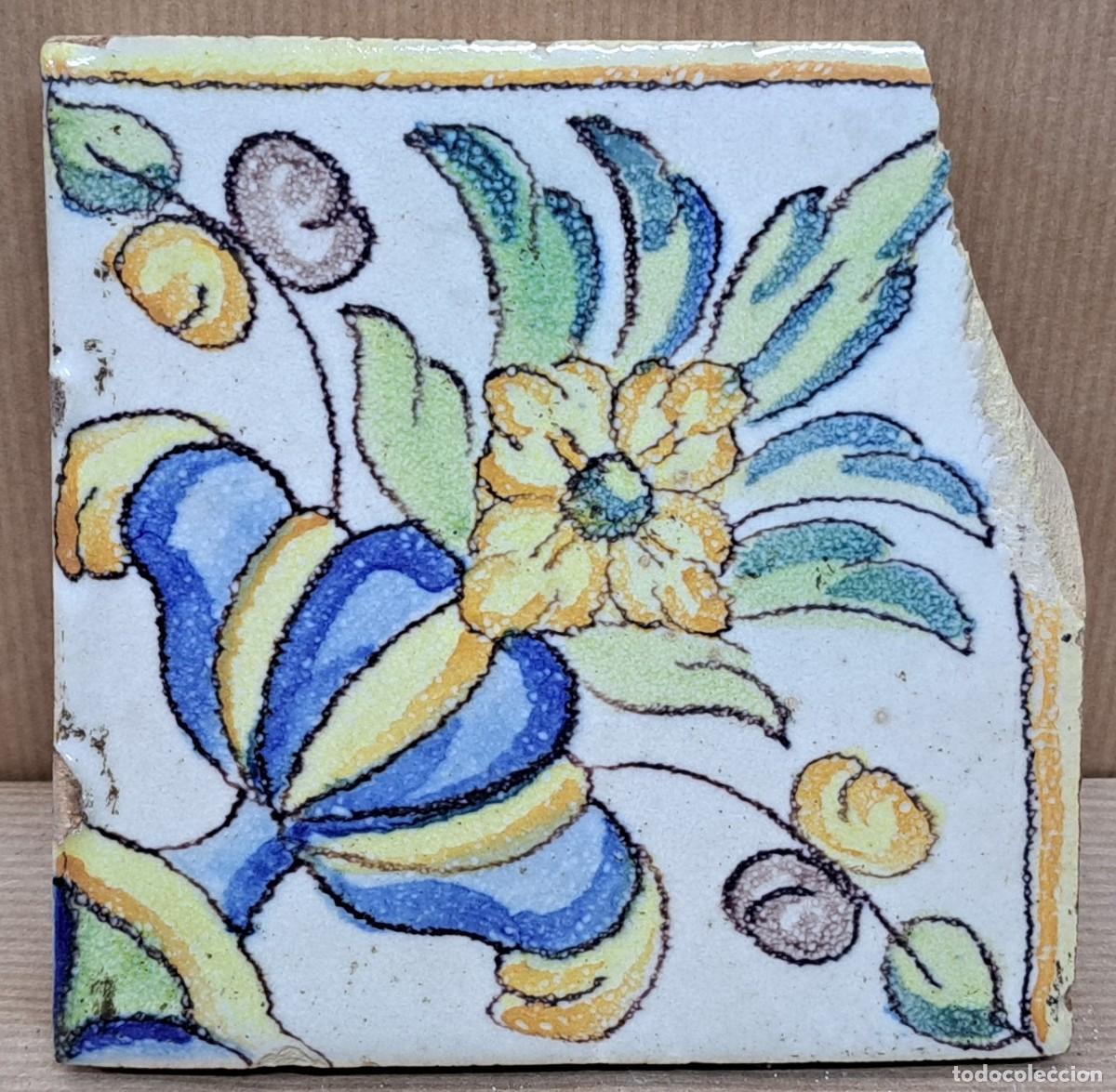 Antig&uuml;edades: Azulejo Valenciano del siglo XVIII - Foto 1