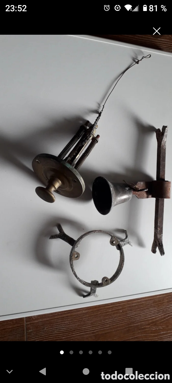 Antig&uuml;edades: Llamador antiguo de bronce - Foto 4