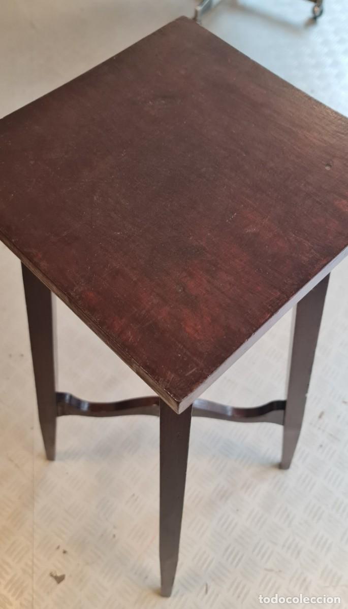 Antig&uuml;edades: Macetero peana de madera de casta&ntilde;o - Foto 5