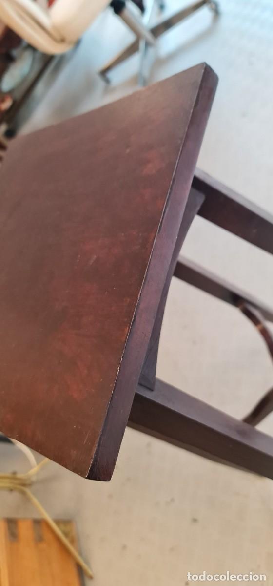 Antig&uuml;edades: Macetero peana de madera de casta&ntilde;o - Foto 7