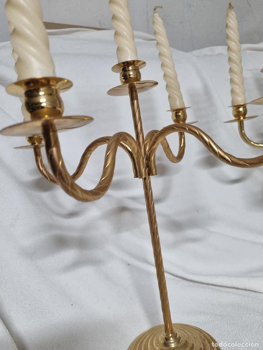 Antig&uuml;edades: JUEGO DE DOS CANDELABROS - Foto 4