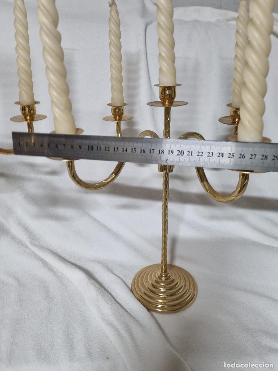Antig&uuml;edades: JUEGO DE DOS CANDELABROS - Foto 6