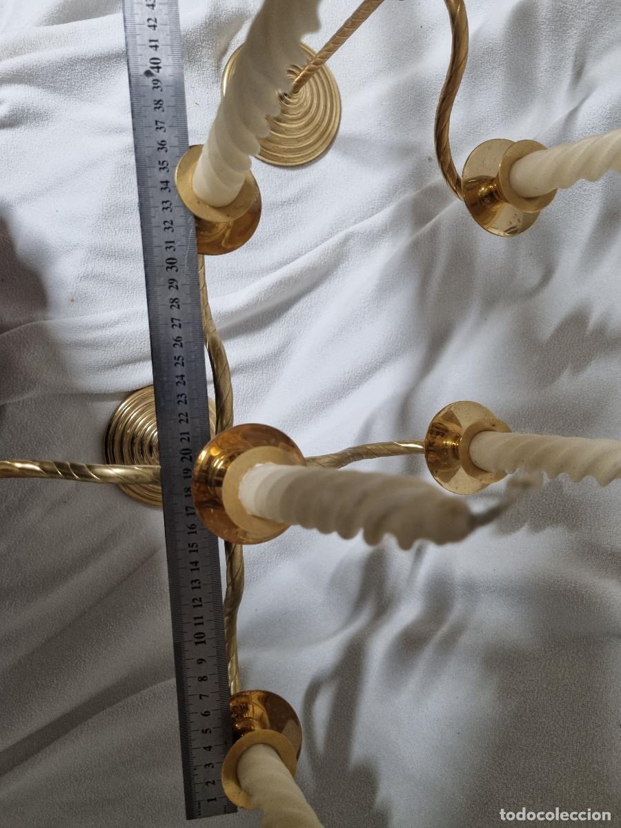 Antig&uuml;edades: JUEGO DE DOS CANDELABROS - Foto 8