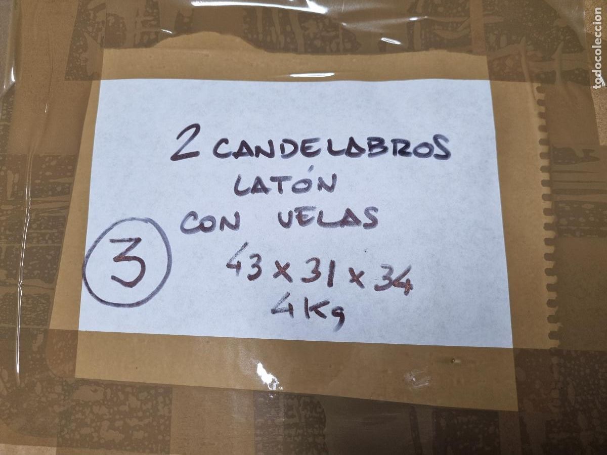 Antig&uuml;edades: JUEGO DE DOS CANDELABROS - Foto 9