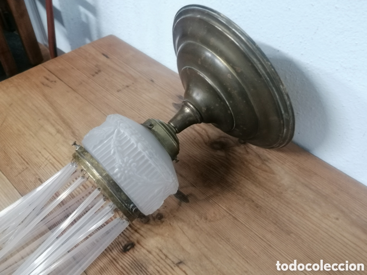 Antig&uuml;edades: L&aacute;mpara de techo Art deco antigua - Foto 5